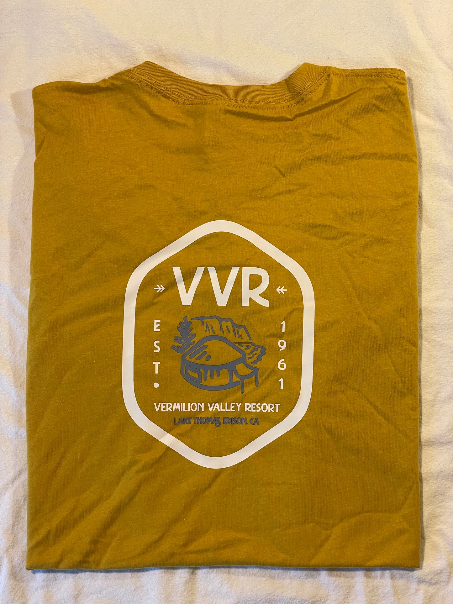 VVR Pocket Logo T-Shirt - Mustard