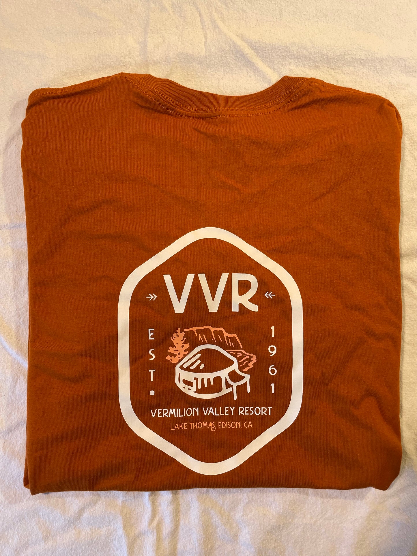 VVR Pocket Logo T-Shirt - Rust